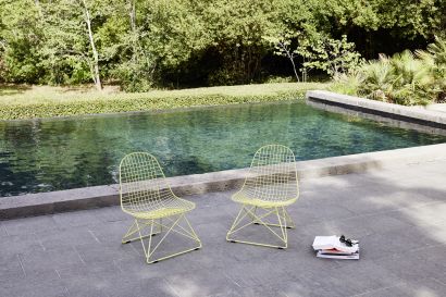 LKR Wire Chaise sans rembourrage monotone vert d'eau Vitra OFFRE SPECIALE