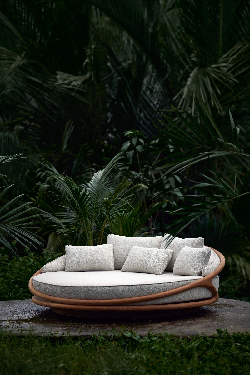 Chaise longue de jardin Solis Morpho
