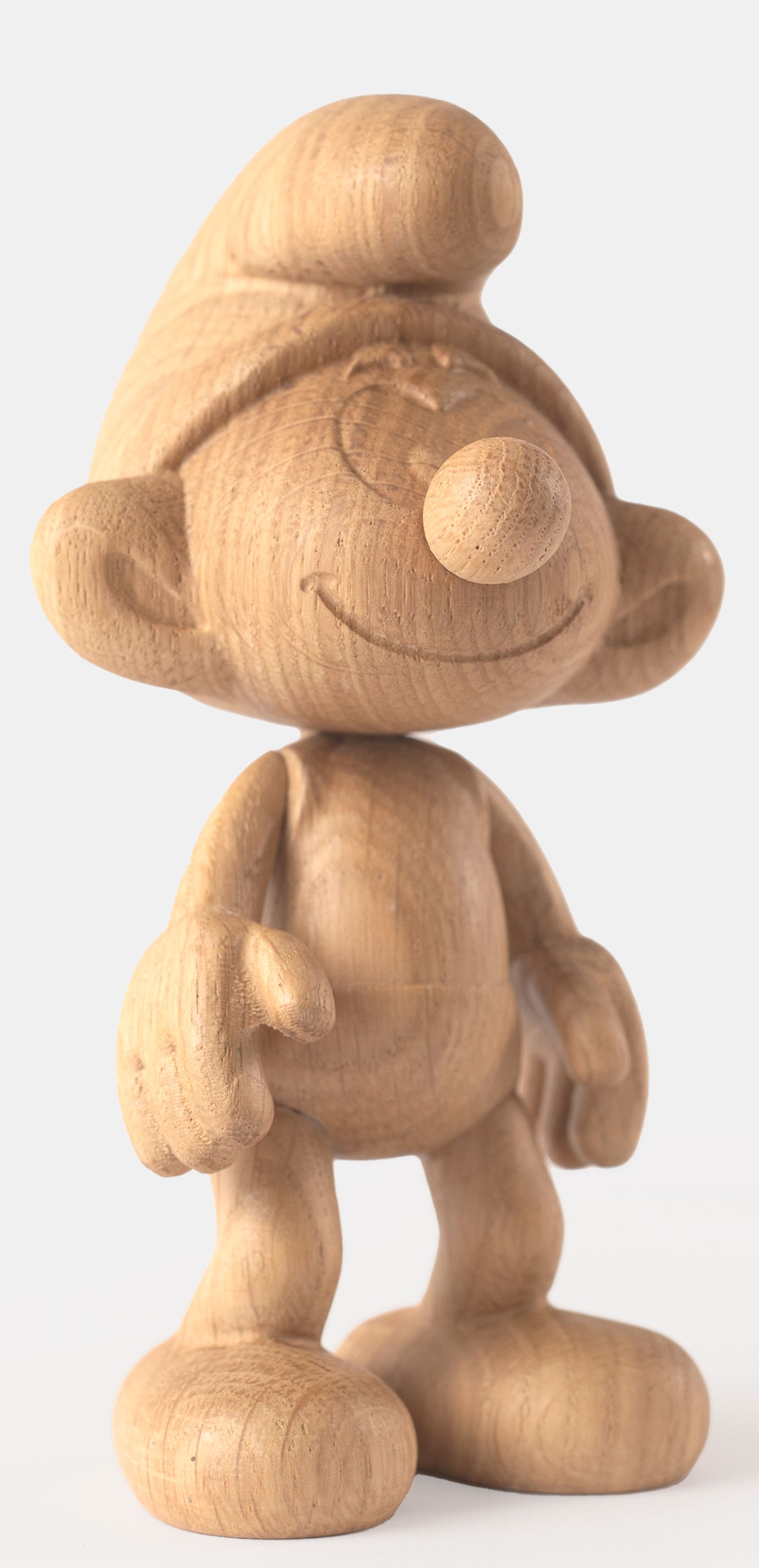 Petite figurine en bois Schtroumpf Boyhood