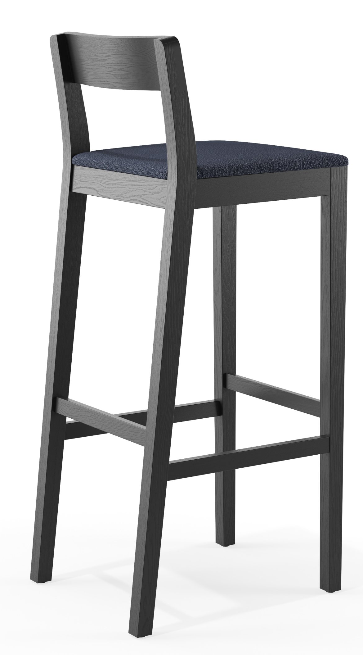 Sit tabouret de bar en bois avec coussin d'assise Zeitraum