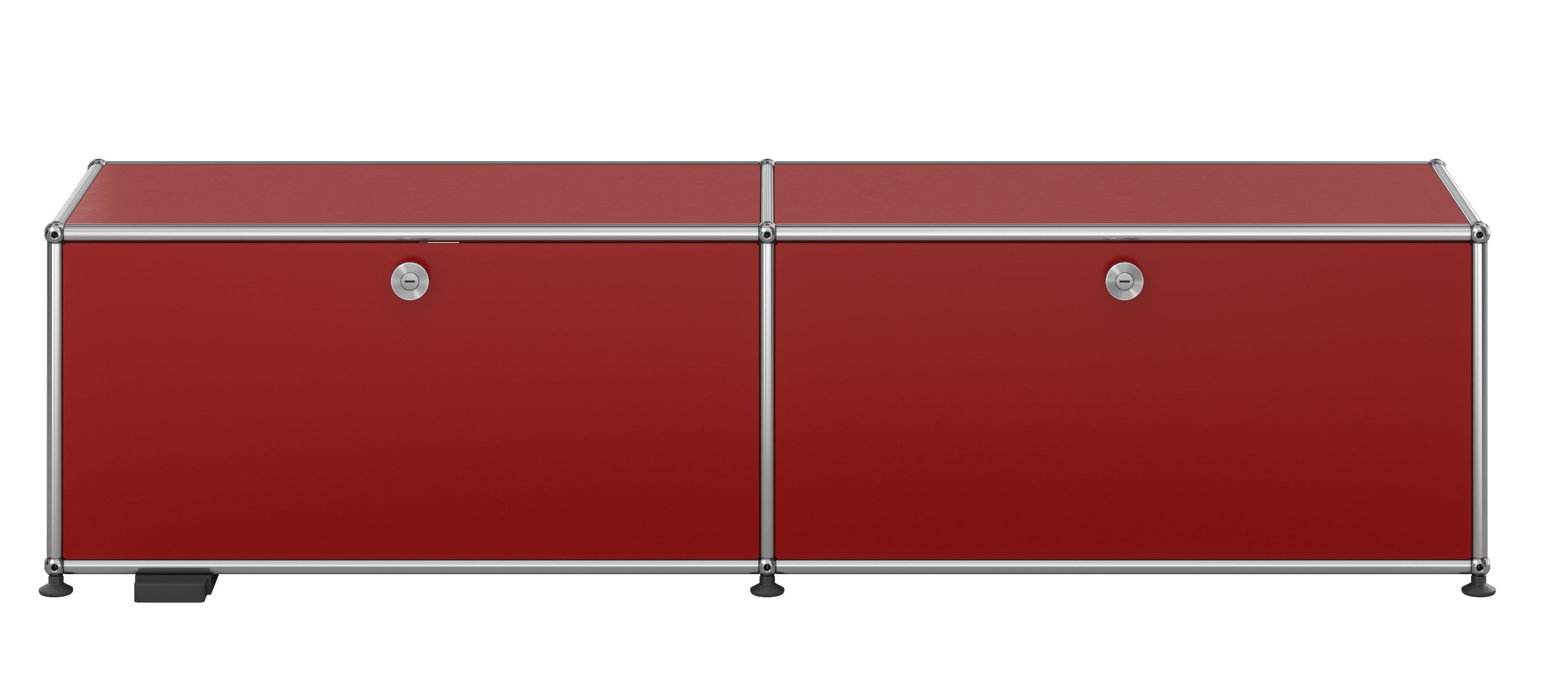 USM Haller Meuble TV/Hi-Fi bas M61 sur roulettes avec 2 portes à charnières LIVRAISON RAPIDE