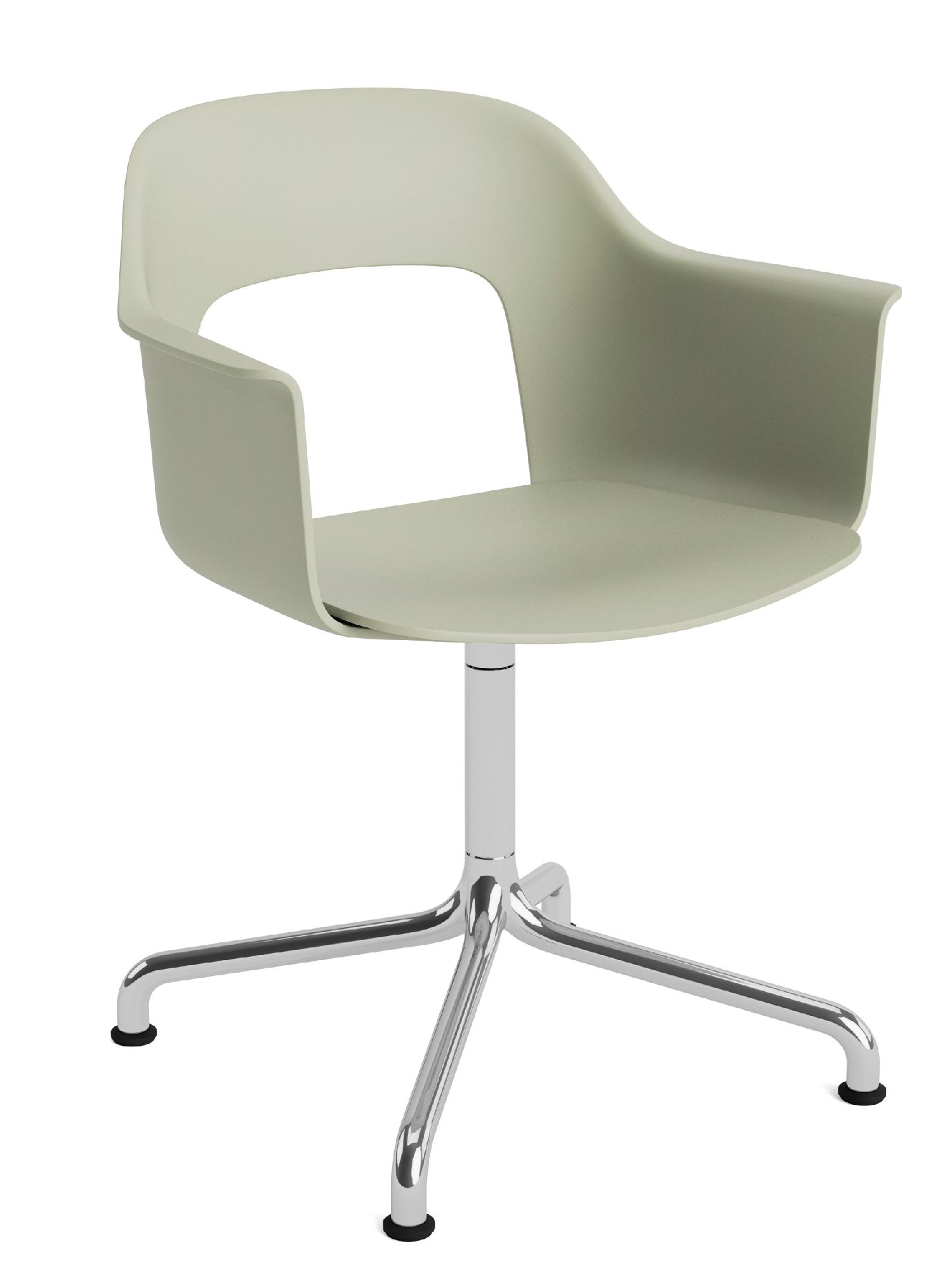 Layout Armchair 251 Fauteuil 4 pieds en étoile Pied pivotant avec base incurvée Hay  