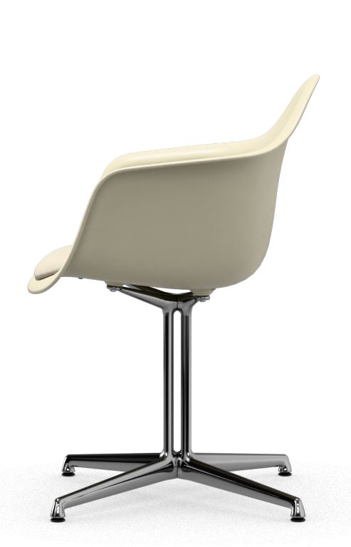 Fauteuil Eames en plastique DAL avec coussin d'assise, gris chaud/IVFRY, Vitra OFFRE SPECIALE