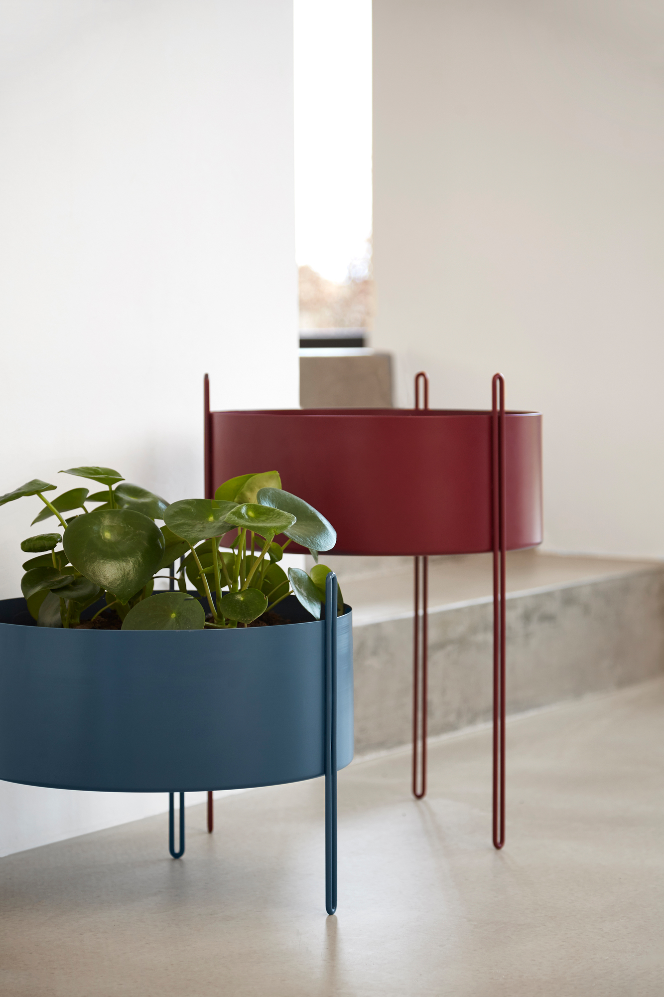 Pidestall Jardinière Grand Taupe Woud