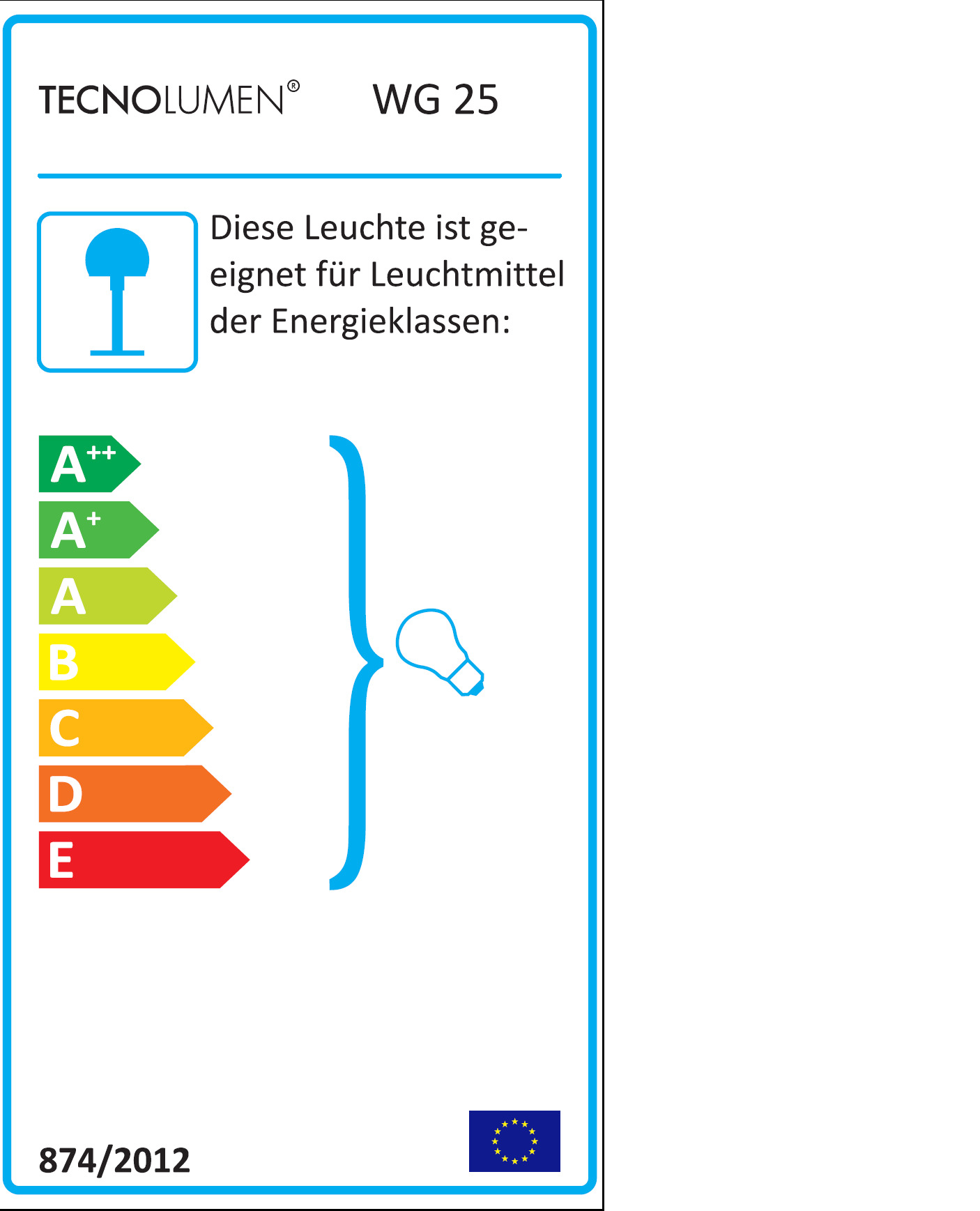 WG 25 GL / WG25GL Wagenfeld Lampe de table Tecnolumen