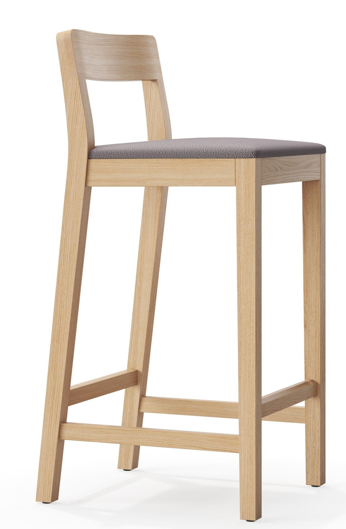 Sit tabouret de bar en bois avec coussin d'assise Zeitraum