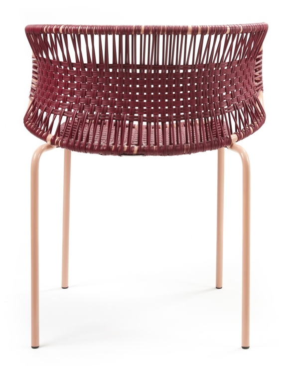 Cielo Stacking Armchair Chaise à accoudoirs empilable Outdoor ames Rouge - Rose sable