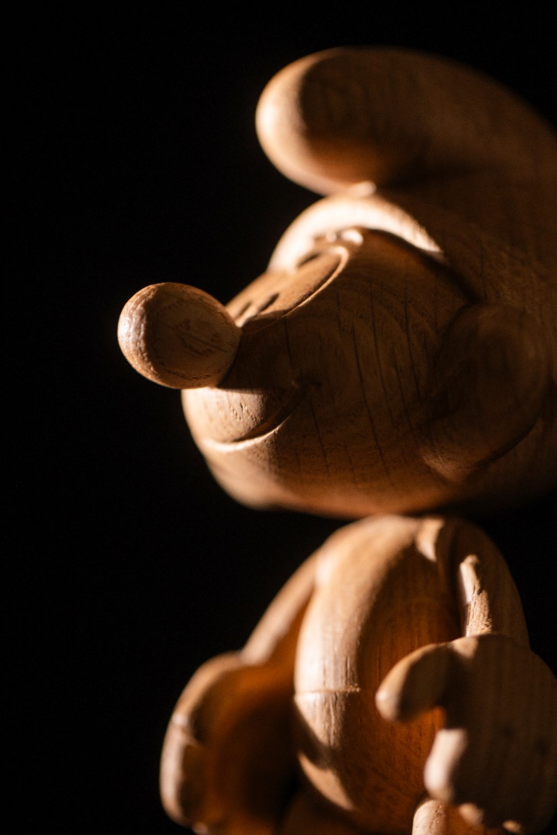 Petite figurine en bois Schtroumpf Boyhood