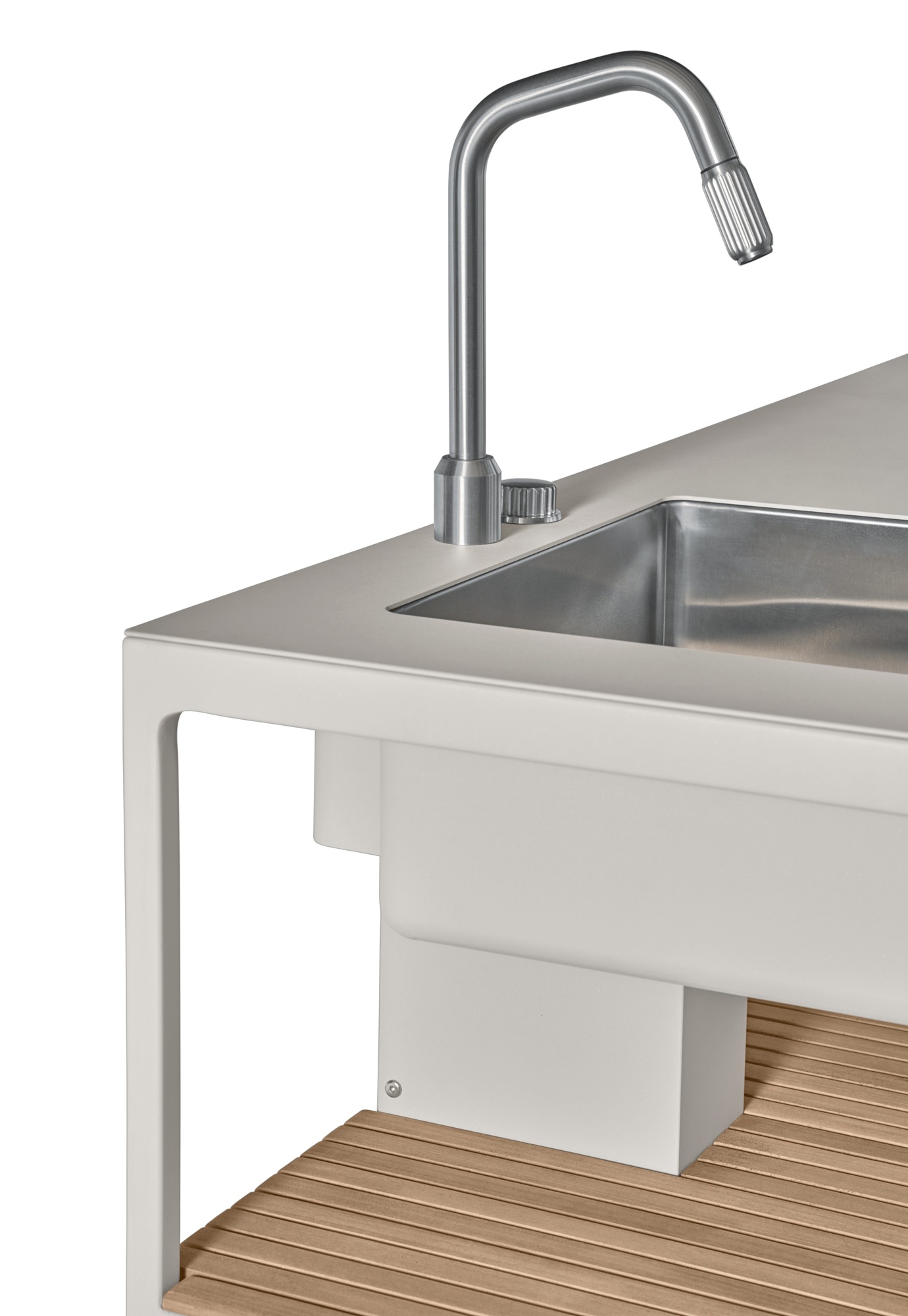 Open-Air Outdoor Kitchen Unit Kitchenette avec évier Vipp