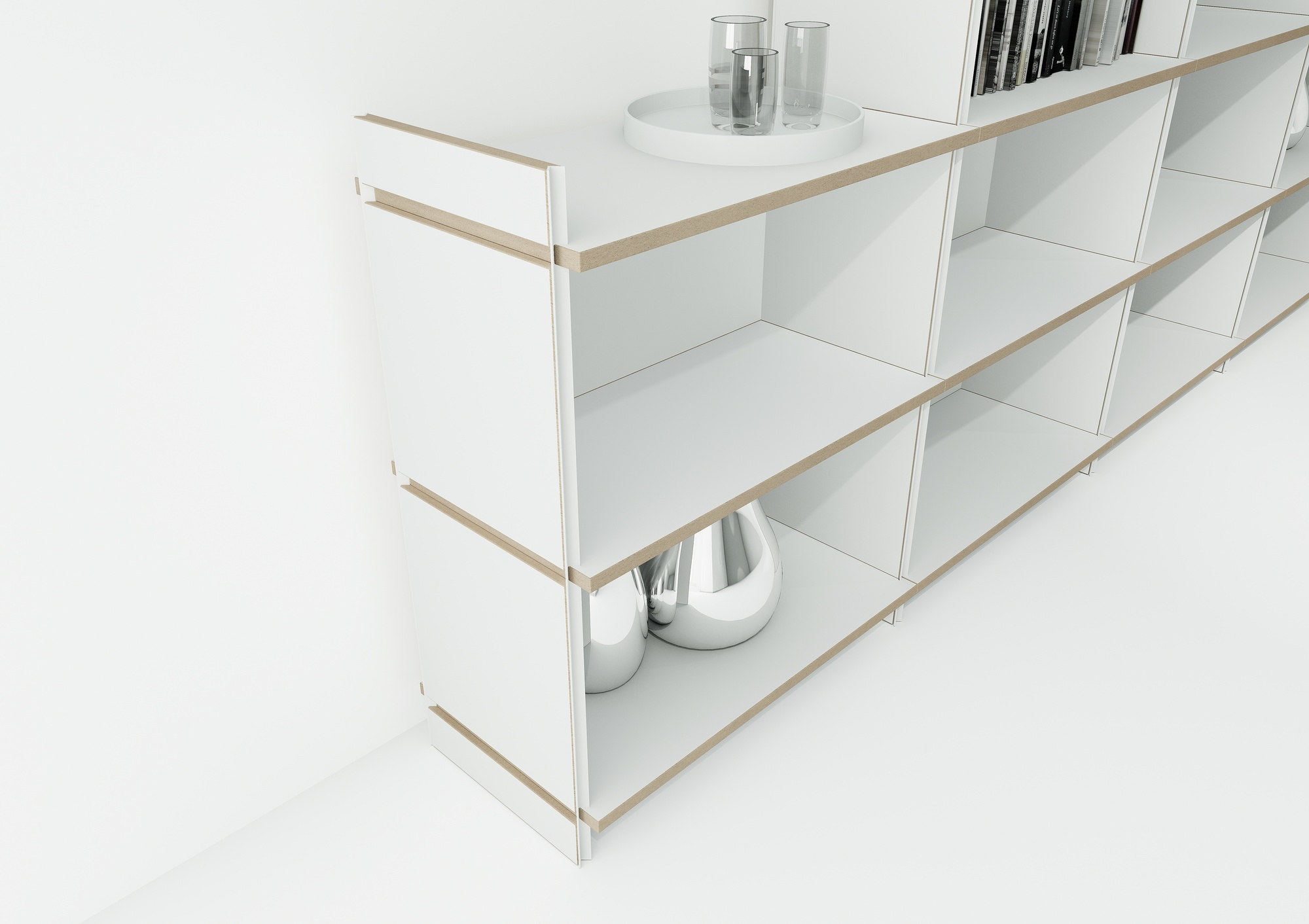 Mehrfach étagère module complémentaire double Tojo