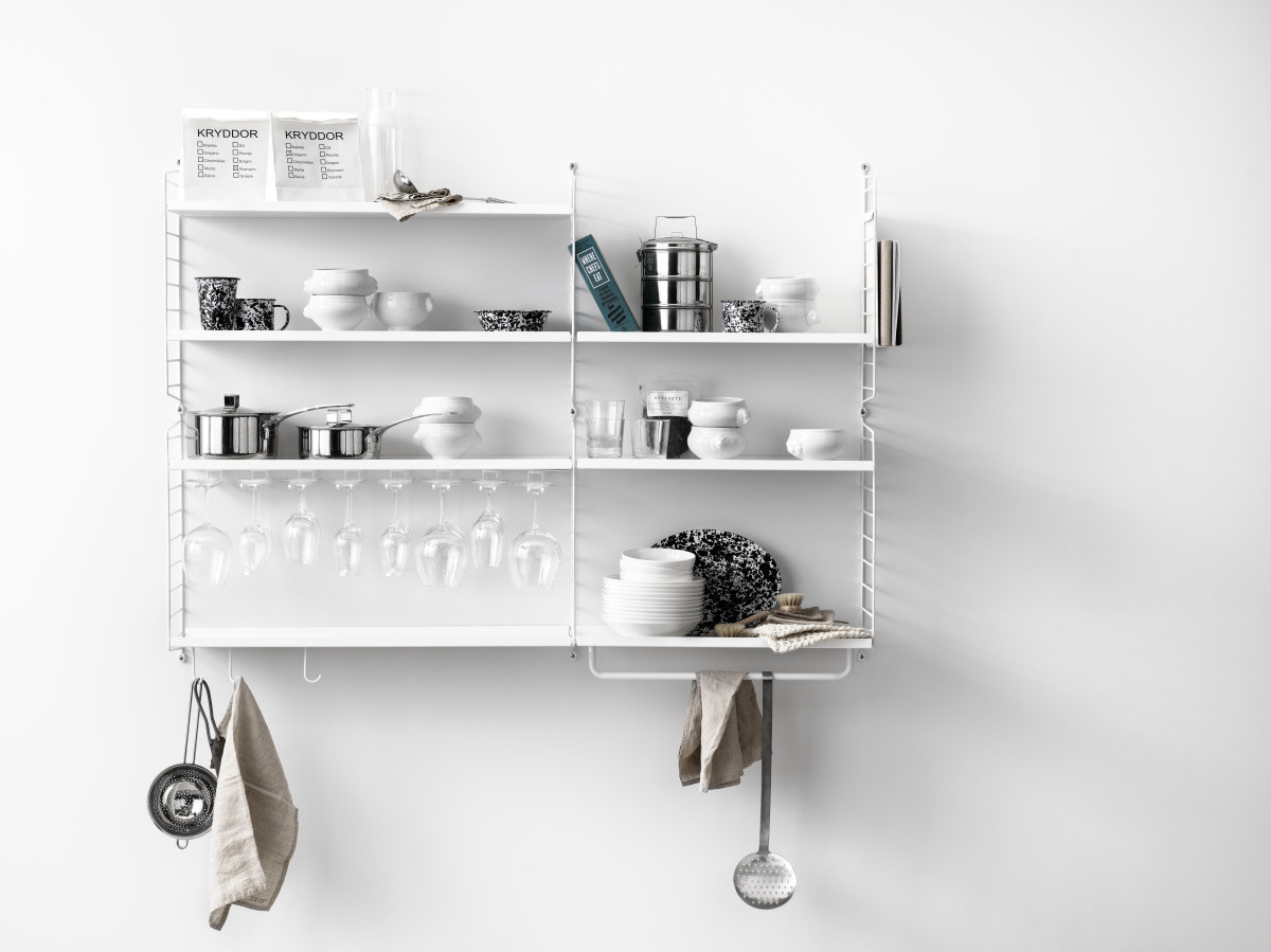 Étagère individuelle en métal bord bas L 78 cm String Furniture   
