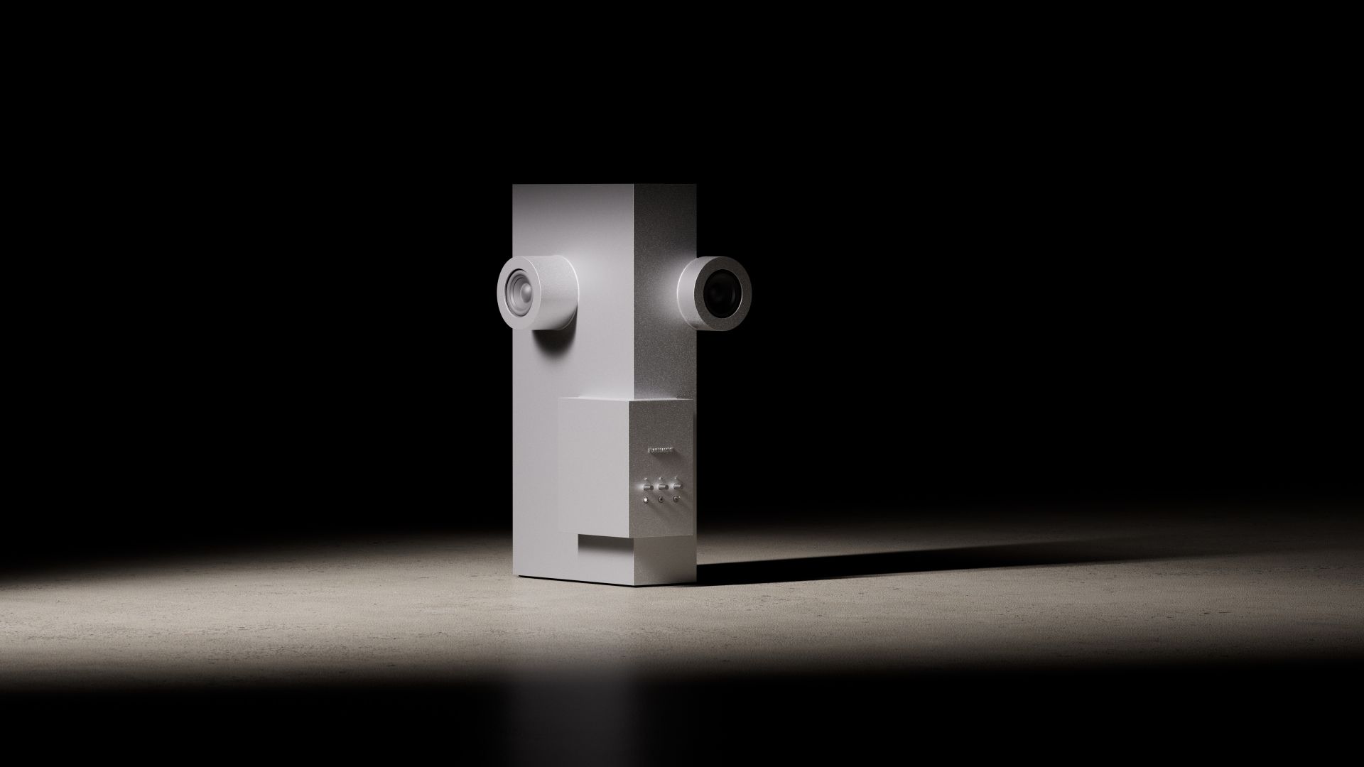 Haut-parleur Brutalist transparent