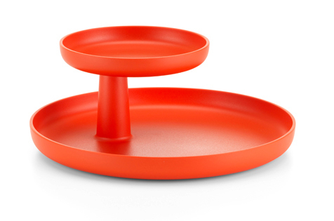 Plateau rotatif rouge coquelicot Vitra