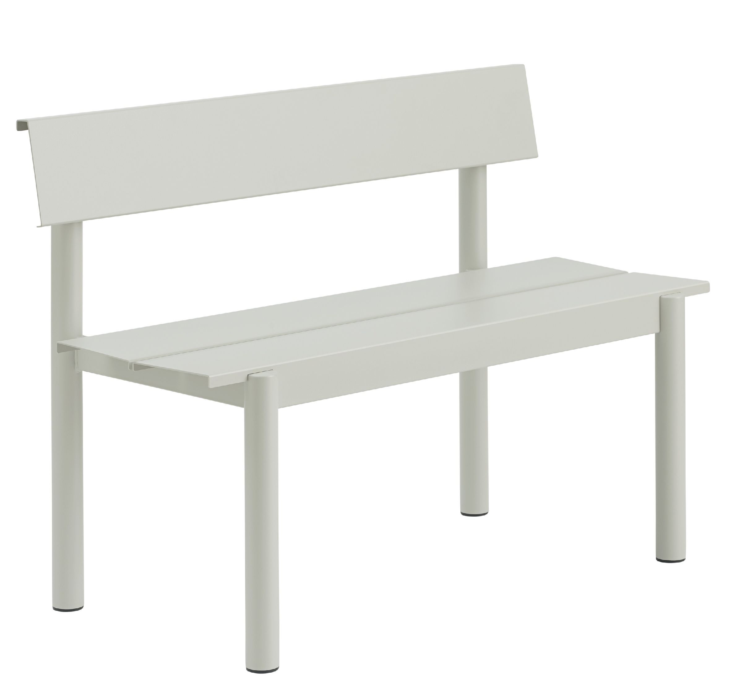 Linear Steel Bench Banc d'extérieur avec dossier 110x34 cm Muuto 