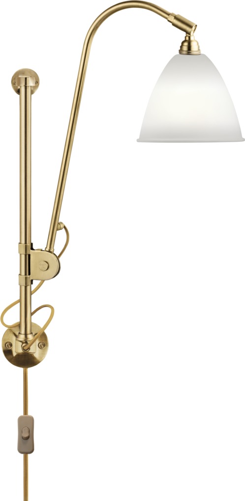 Bestlite BL 5 luminaire mural Bone China / Laiton Gubi