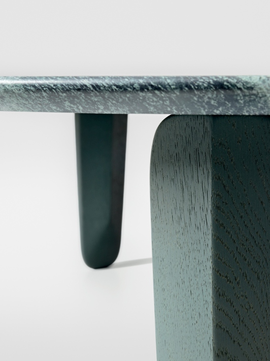 Kuyu Marble Ronde Table basse en marbre Ronde Zeitraum