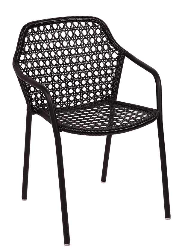 Croisette Bridge Chaise avec accoudoirs Extérieur Fermob