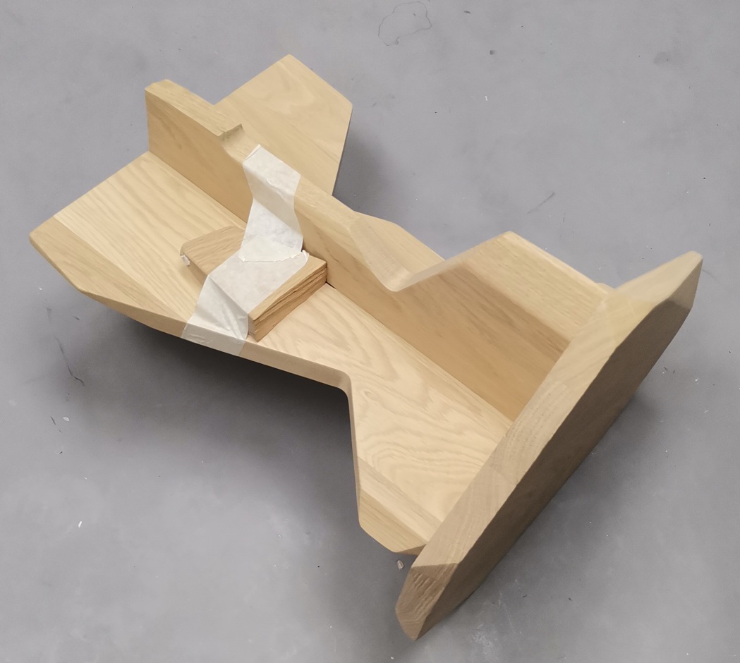 Tabouret Fels CHÊNE CIRÉ AVEC BLANC PIGMENTIF Out OBJECTS IMPARFAITS