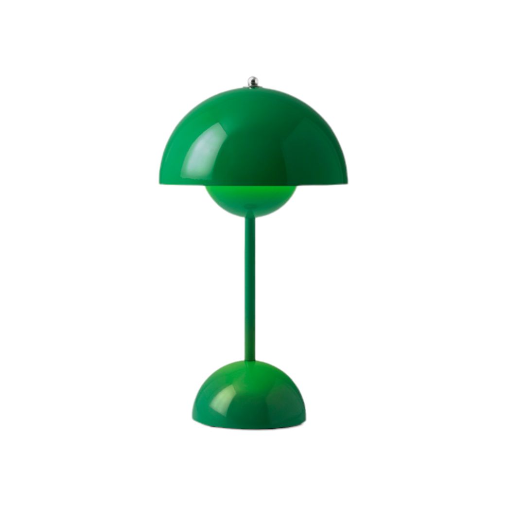 Flowerpot VP9 Portable Lampe à batterie / Lampe de table avec USB AndTradition Signal green