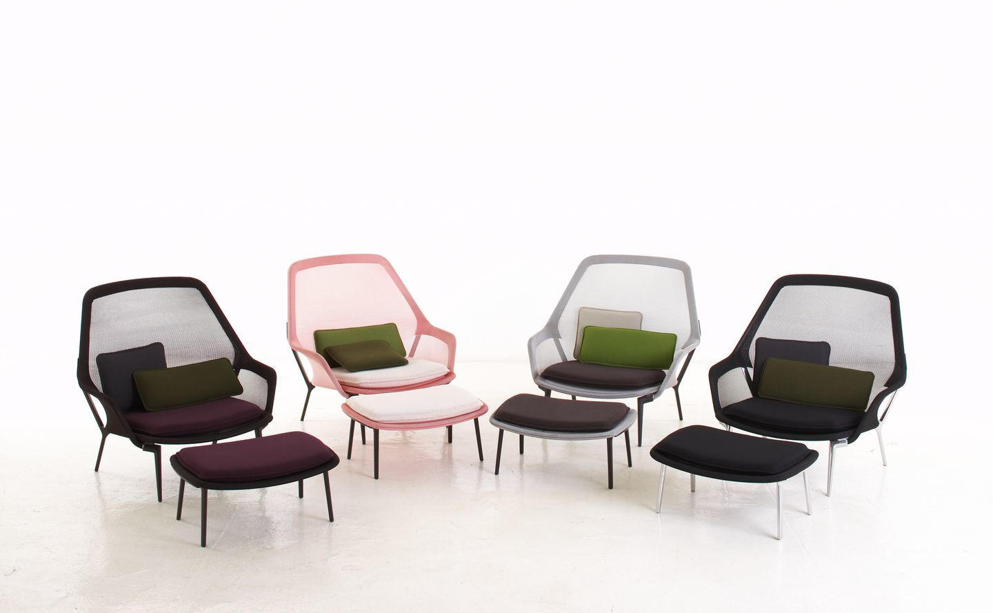 Slow Chair &amp; Ottoman Fauteuil Vitra
