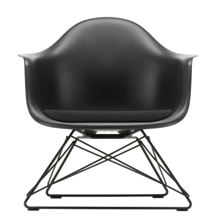 Eames Plastic Arm Chair LAR chaise avec coussin d'assise Vitra