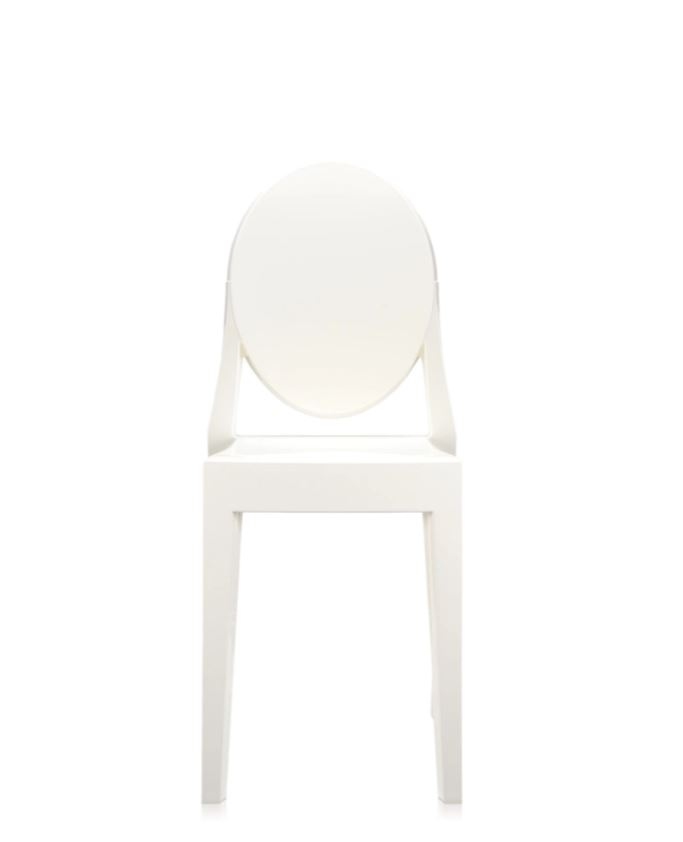Victoria Ghost Chaise 2-er Set Kartell Blanc opaque brillant