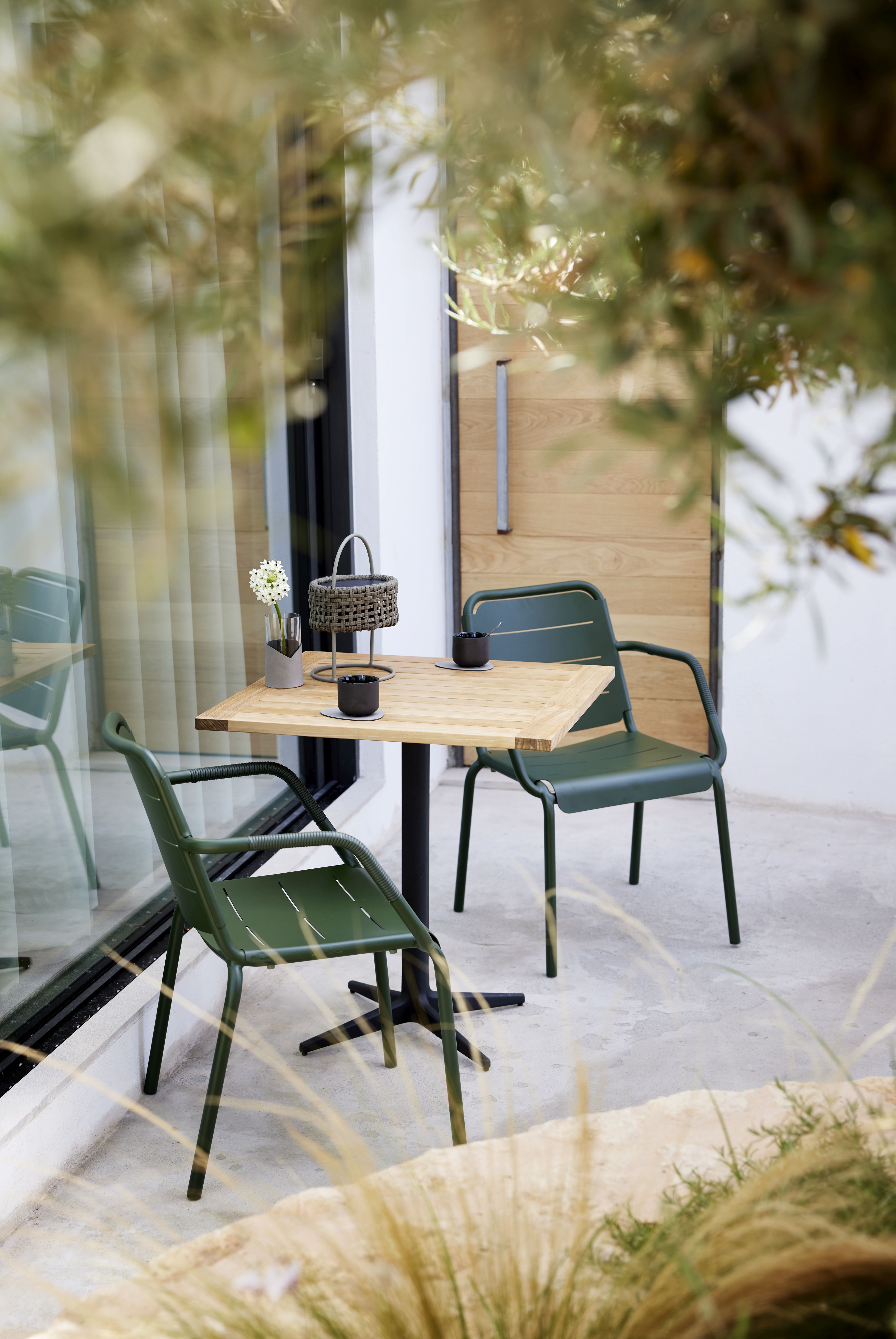 Copenhagen Outdoor - Ensemble de 2 chaises avec accoudoirs Cane-Line
