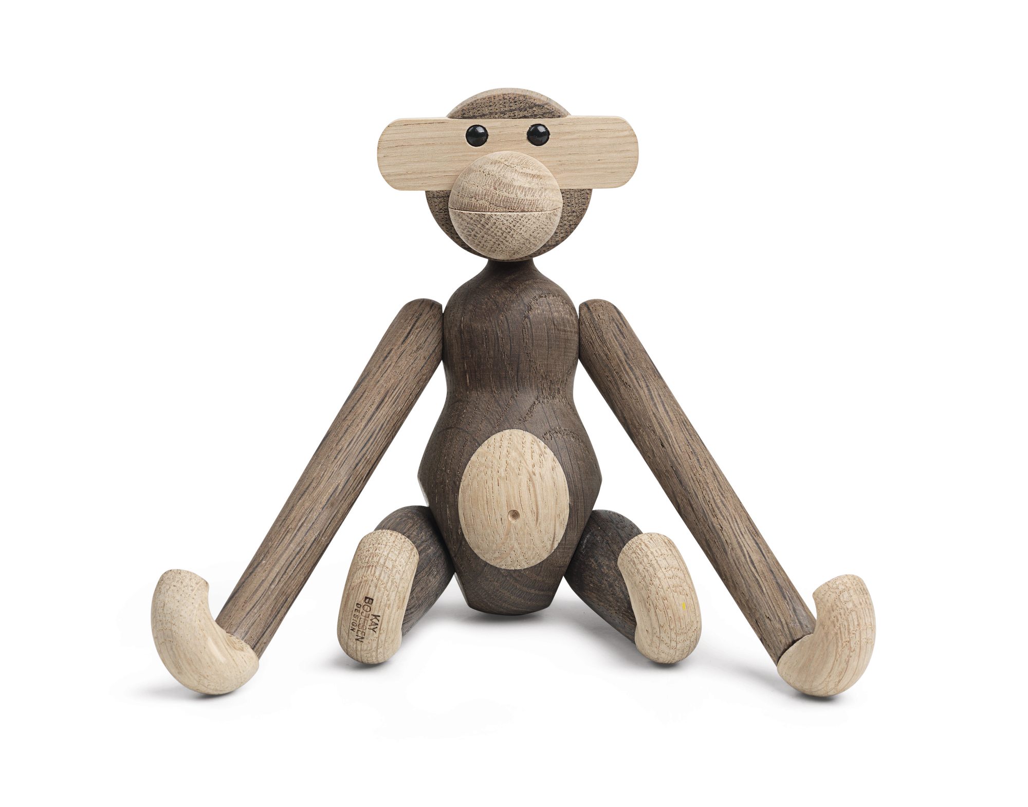 Singe petit figure en bois chêne fumé Kay Bojesen