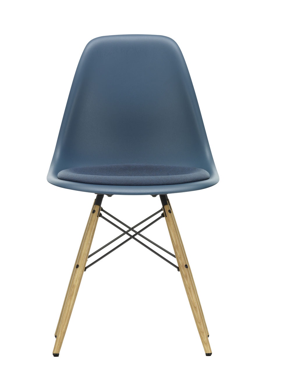 Eames Fiberglass Chair DSW chaise avec coussin d'assise Vitra