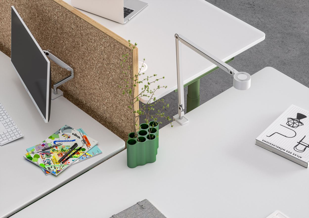 Tyde 2 Table assise et debout 160 cm Vitra