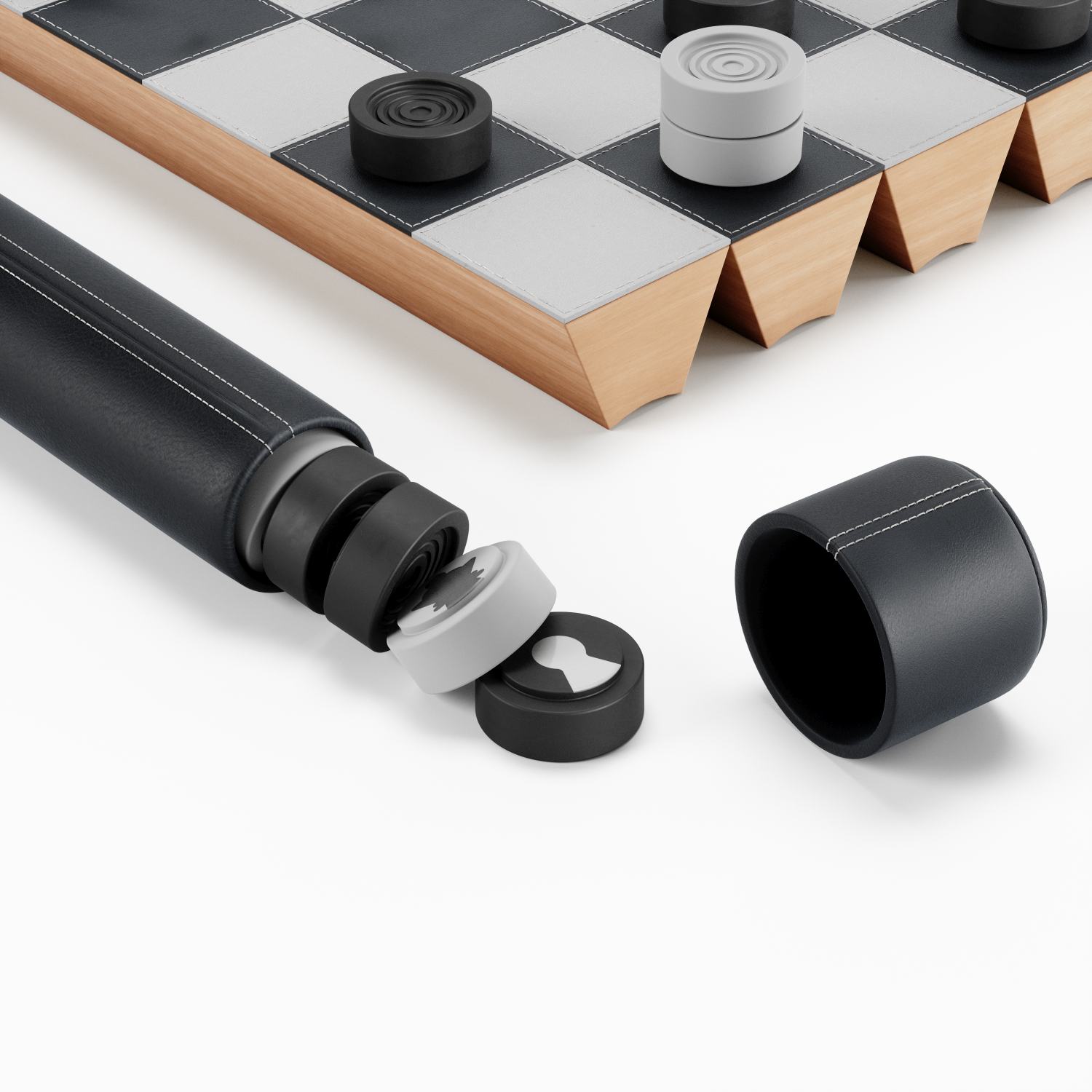 Rolz Chess / Checkers Ser Set mobile d'échecs et de dames Umbra OFFRE SPECIALE