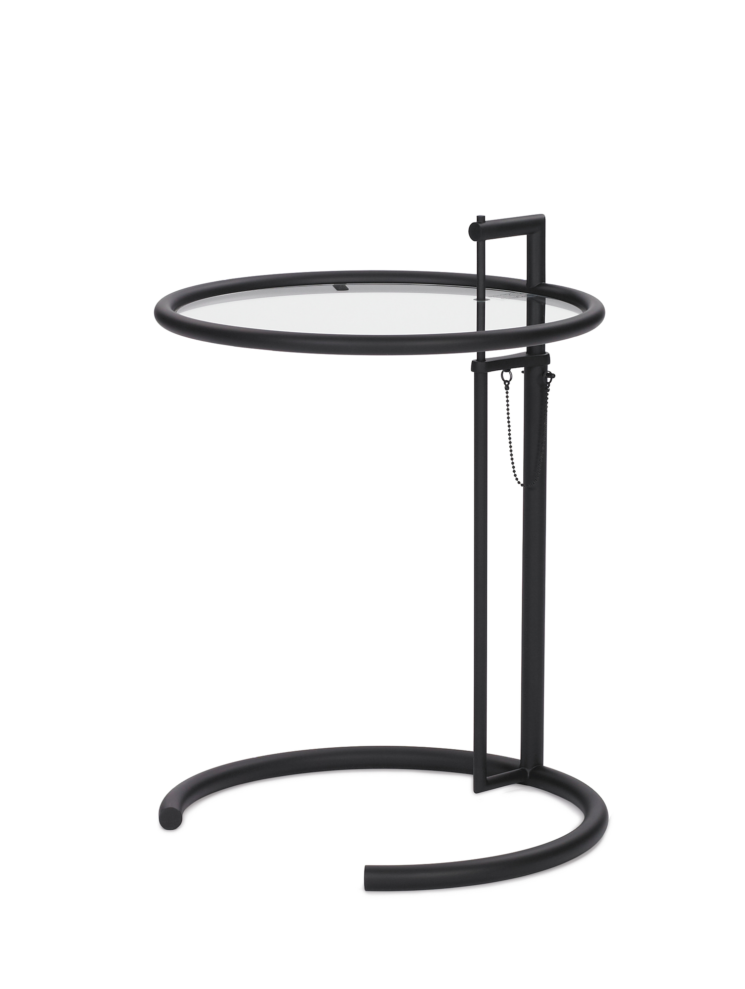 Adjustable Table E1027 Table d'appoint ClassiCon - QUICK SHIP Verre noir cristal