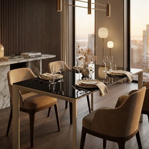 Maki Table Table de salle à manger Kristalia