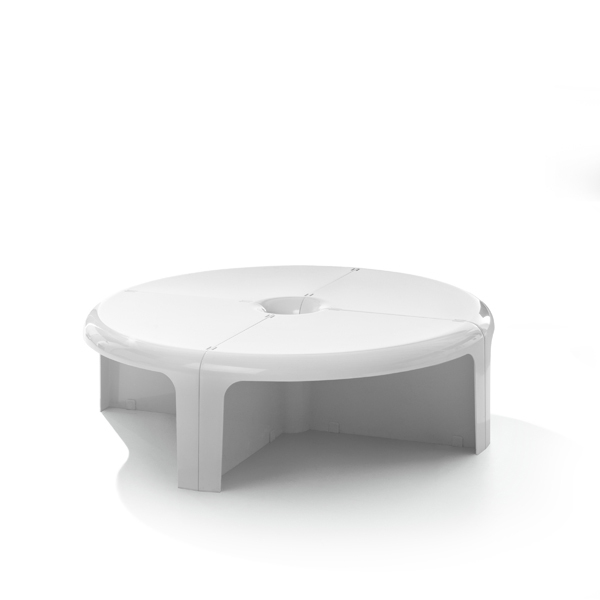 4/4 Table basse/bibliothèque modulaire BLANC B-Line OFFRE SPECIALE