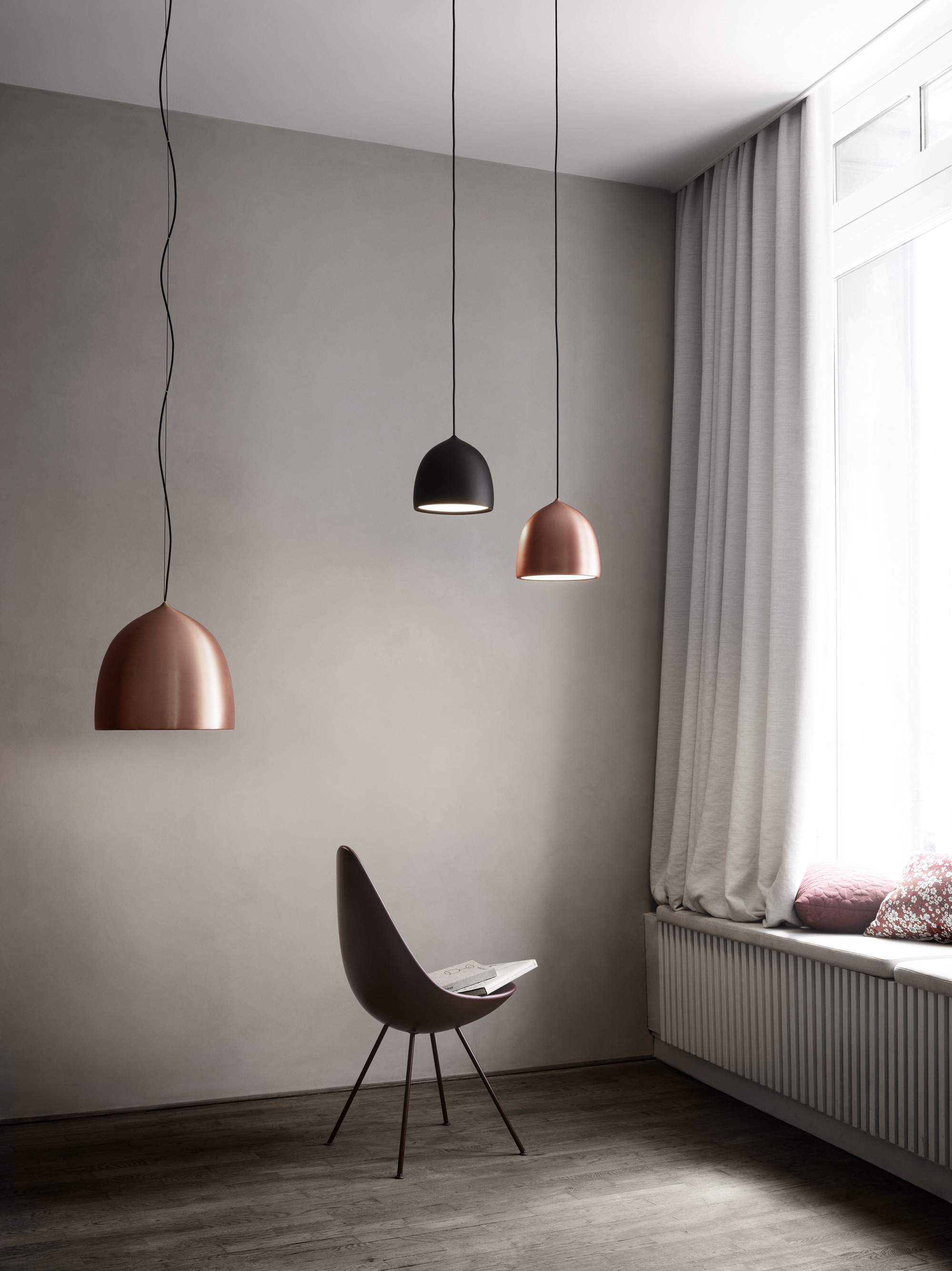 Suspence P1 Lampe à Suspension Fritz Hansen Blanc