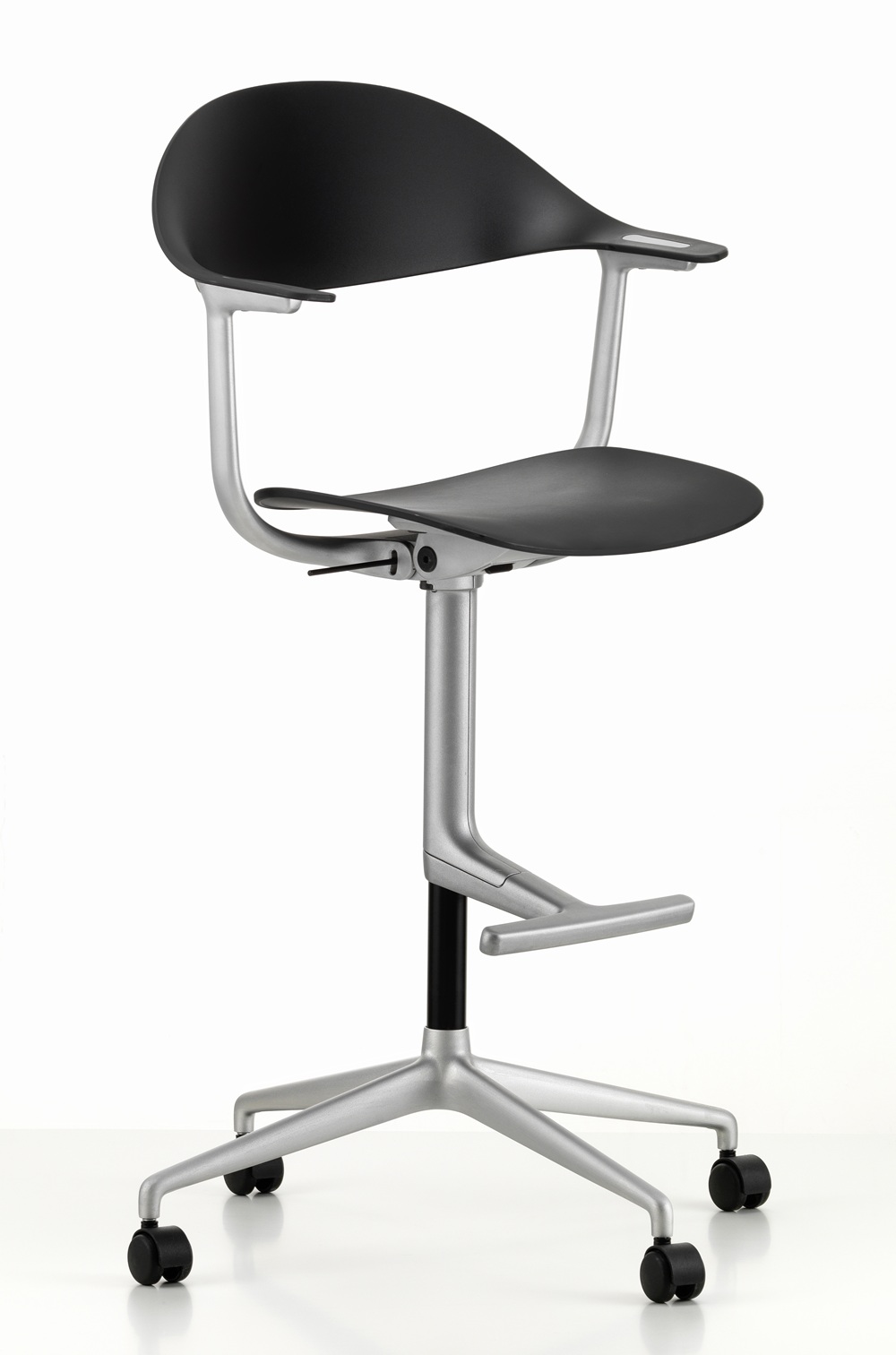 Fauteuil pivotant Mynt High assise et dossier en plastique Vitra