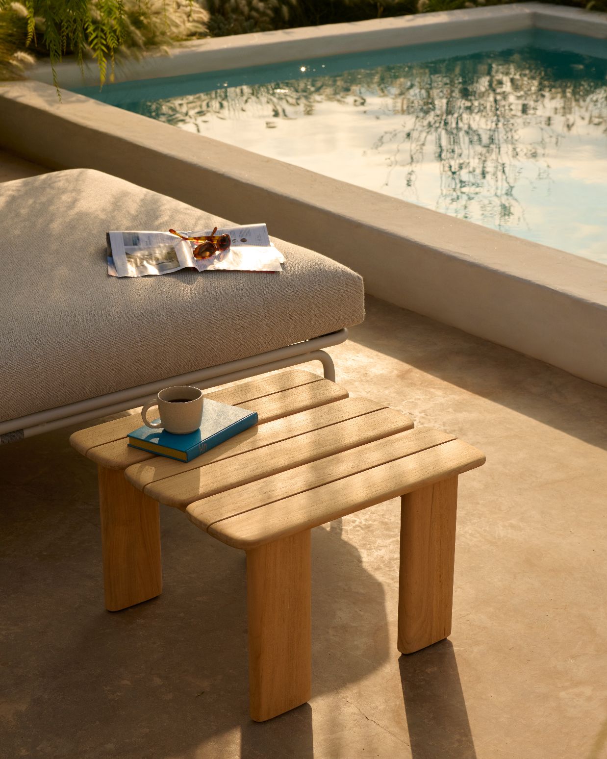 Assemble Coffee Table Table basse 55x55 cm Teck Outdoor Muuto 