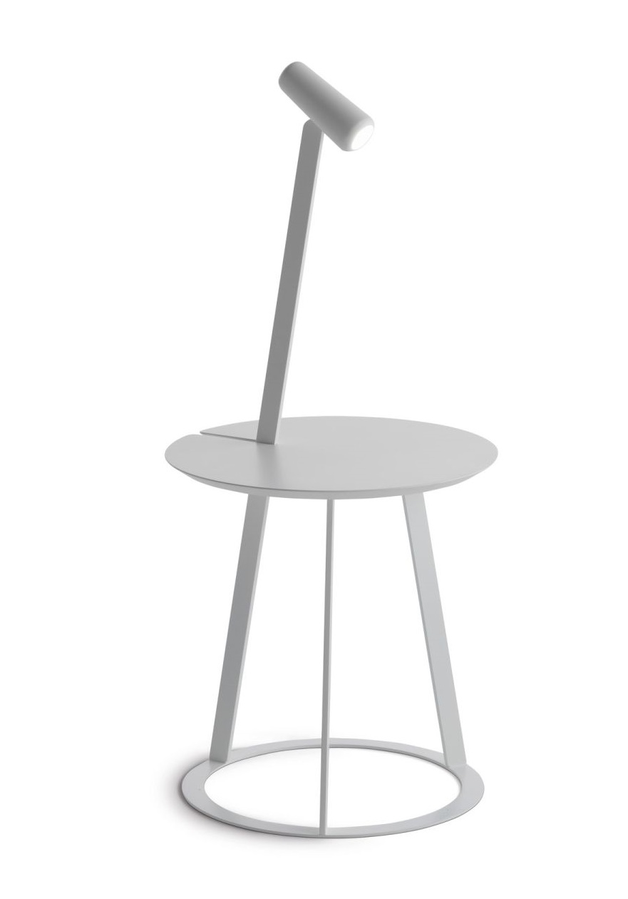 Albino Torcia Table d'appoint blanc Casamania Horm