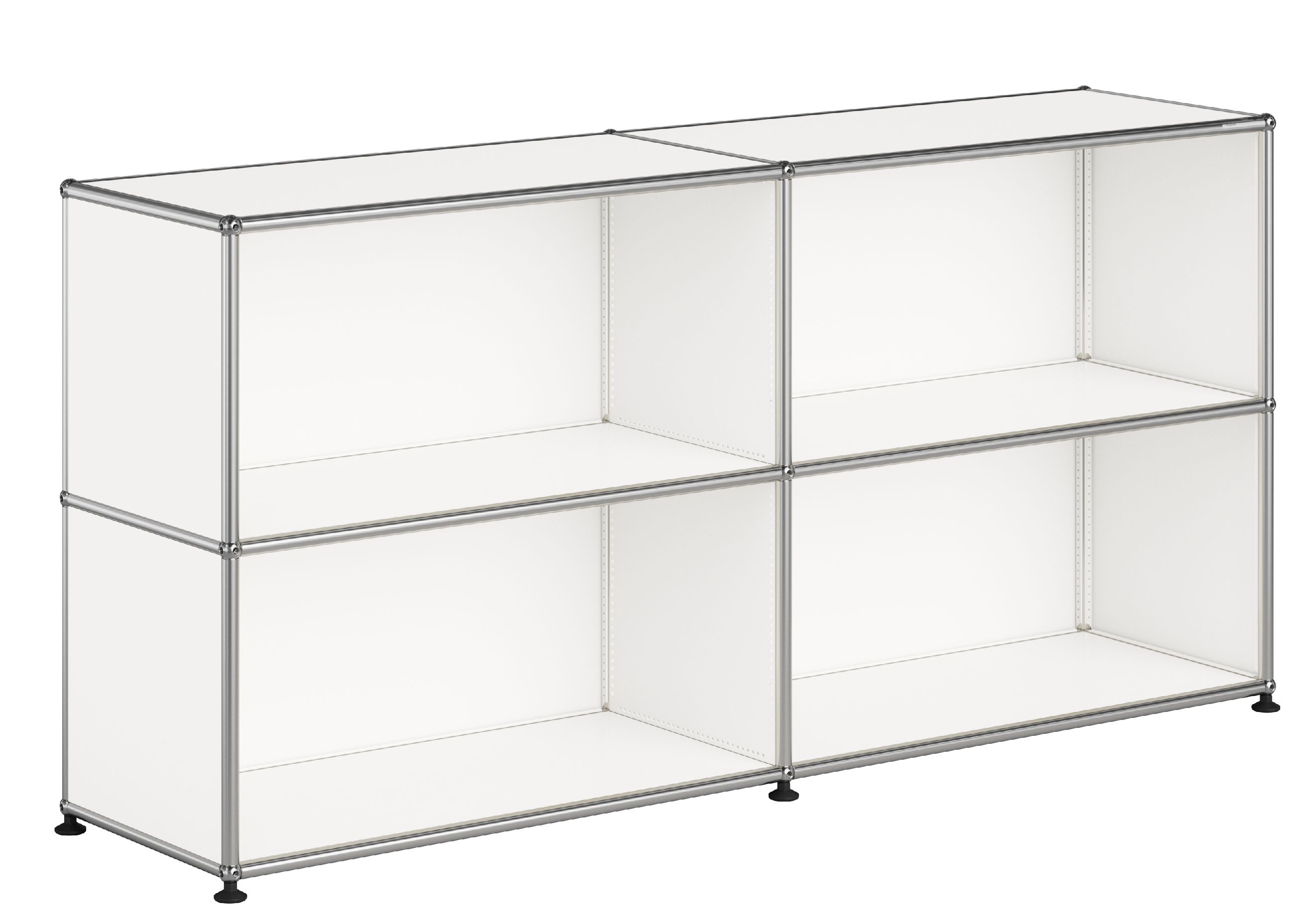 Buffet USM Haller M67 ouvert à quatre compartiments - Blanc pur