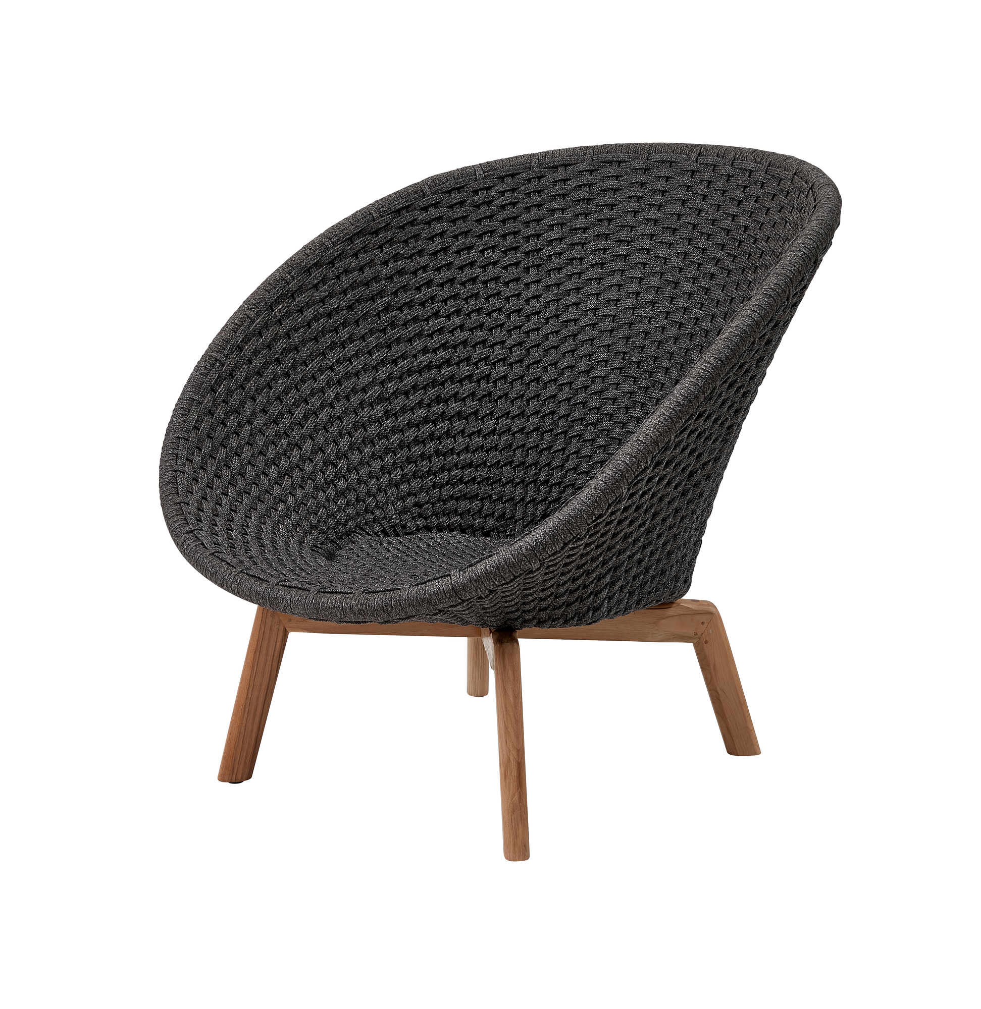 Peacock Outdoor Lounge chaise Rope Cane-Line gris clair