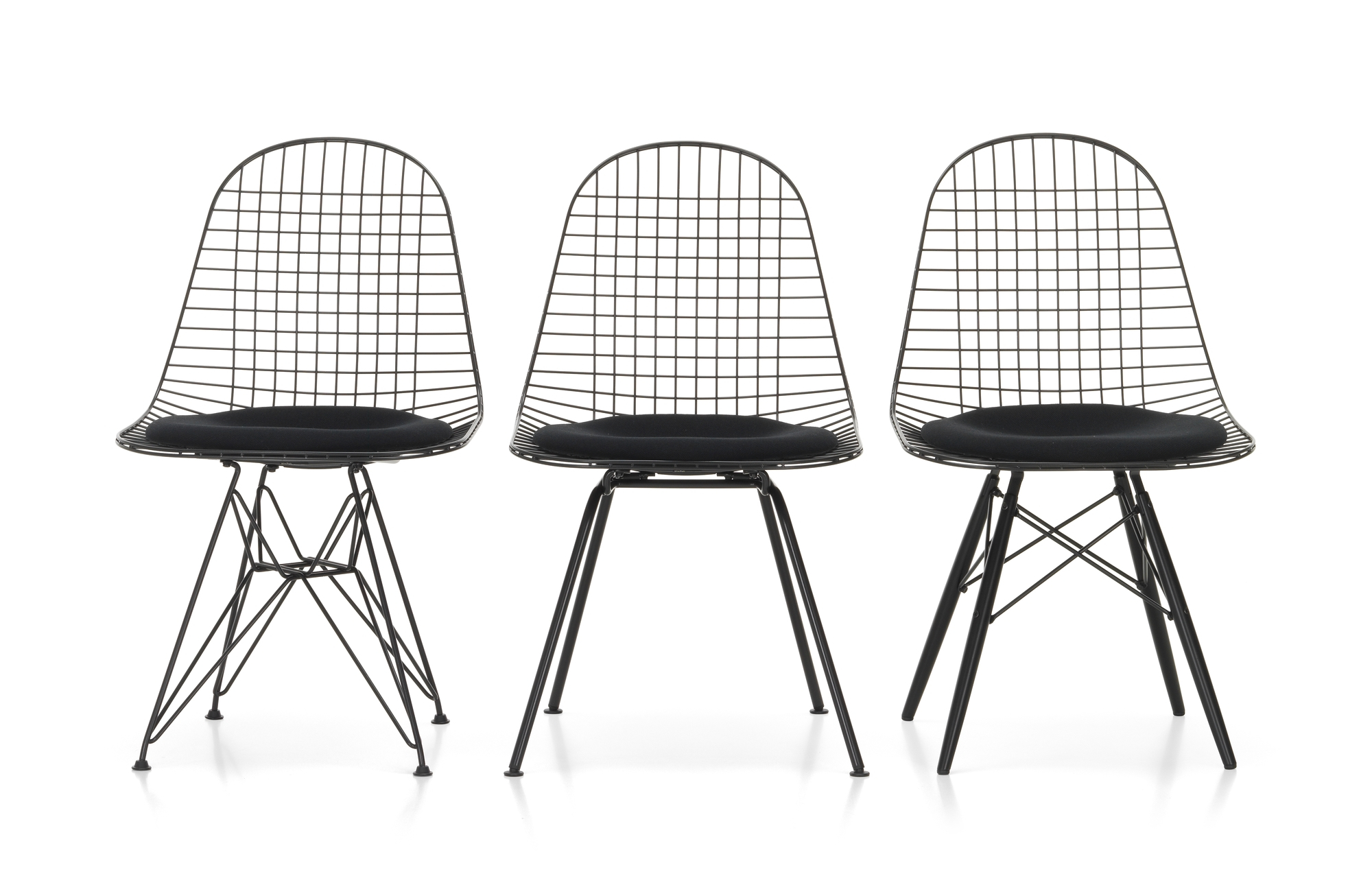 DKX-5 Wire Chair Chaise avec coussins Vitra