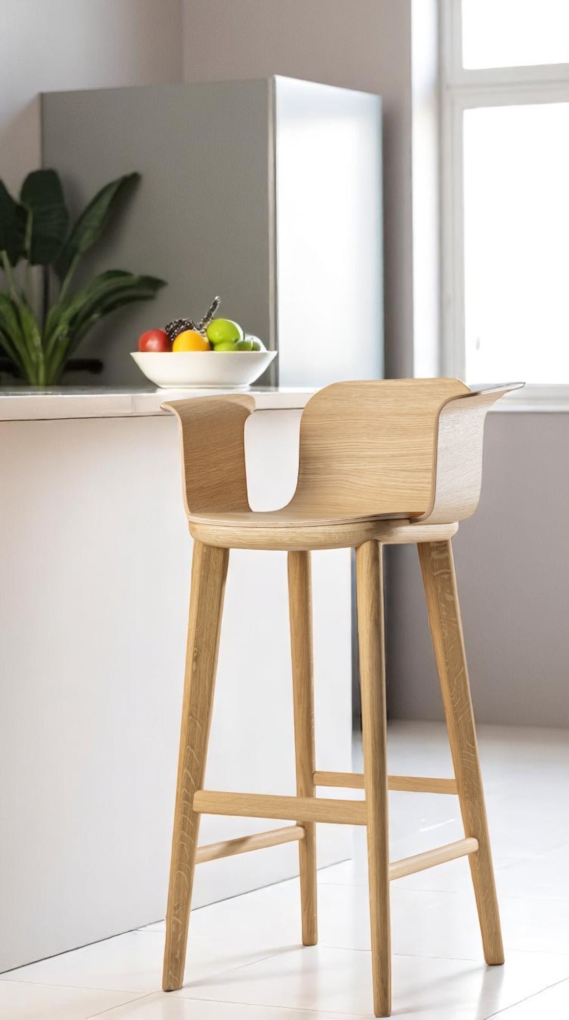 Aeon Comfort Barstool Tabouret de bar avec accoudoirs Zeitraum