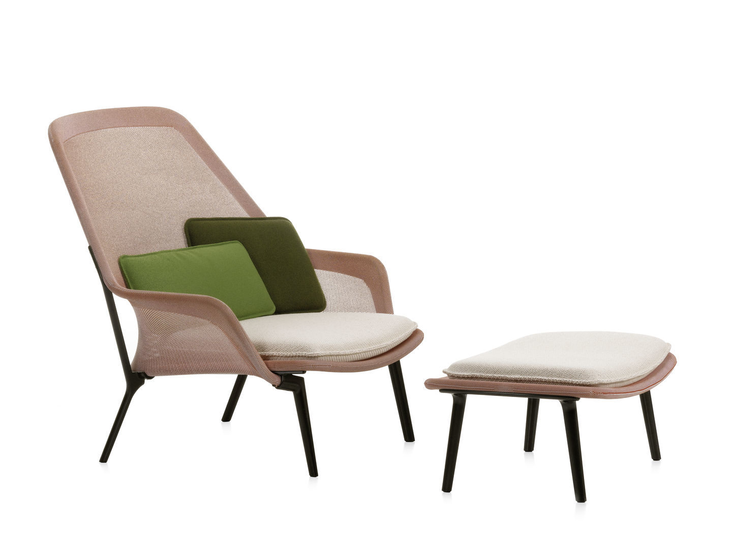 Slow Chair &amp; Ottoman Fauteuil Vitra