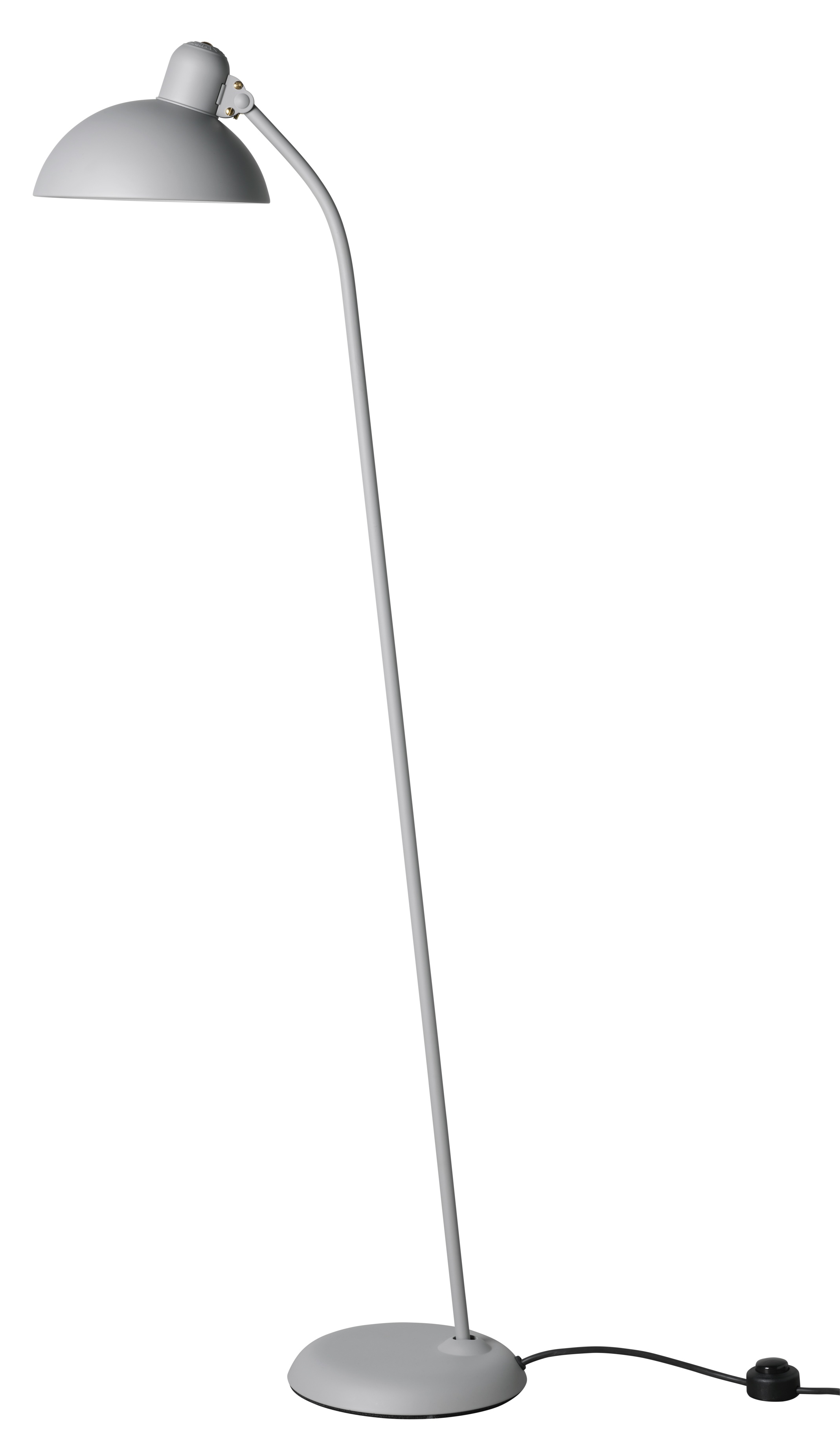 Graue 6556 F Stehleuchte von KAISER idell, Fritz Hansen. Moderne Stehlampe für Wohnzimmer und Büro.