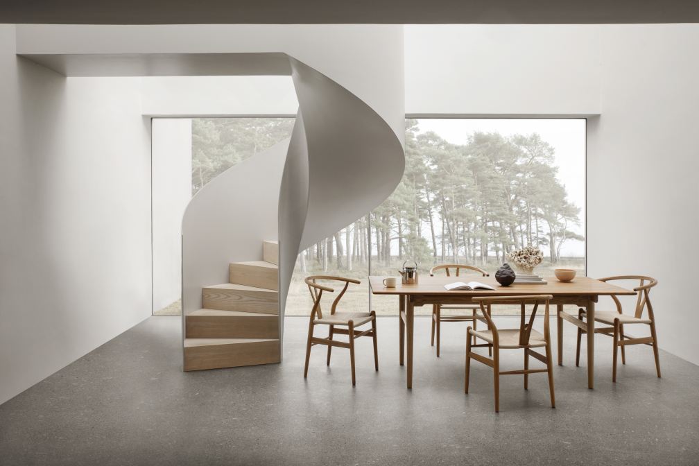 Set de table 2 CH327 L 248 cm + 6x CH24 Chair Teak Carl Hansen & Søn 