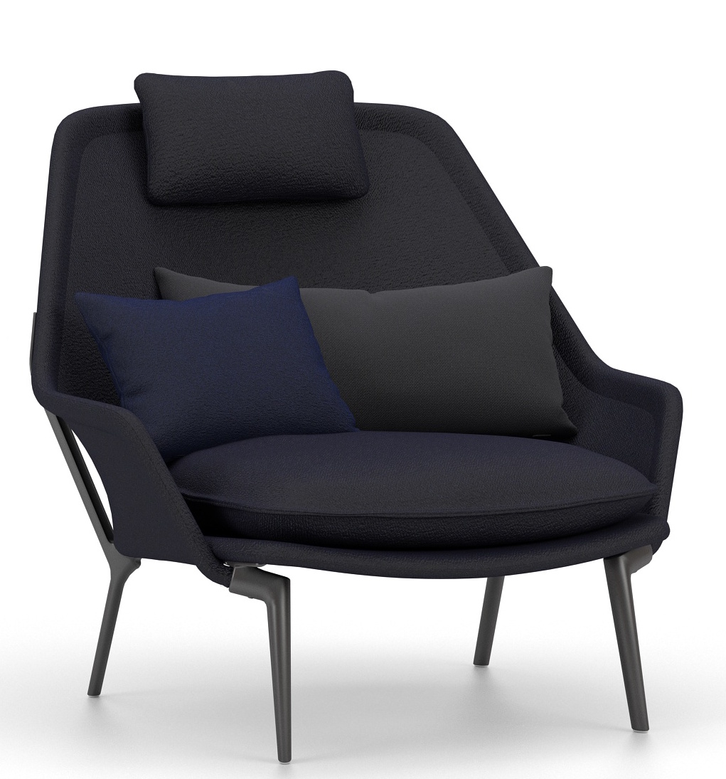 Slow Chair Fauteuil en tissu Vitra 