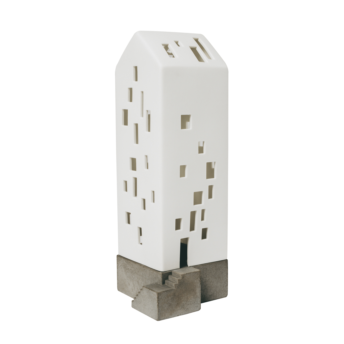 Immeuble d'appartements Maison lumineuse avec socle en béton Roues 