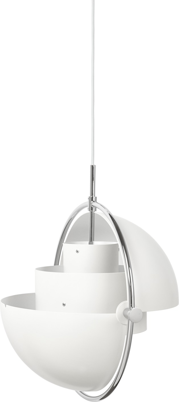 Multi-Lite Suspension Blanc / Chrome Gubi Multi-Lite Suspension Blanc / Chrome Gubi