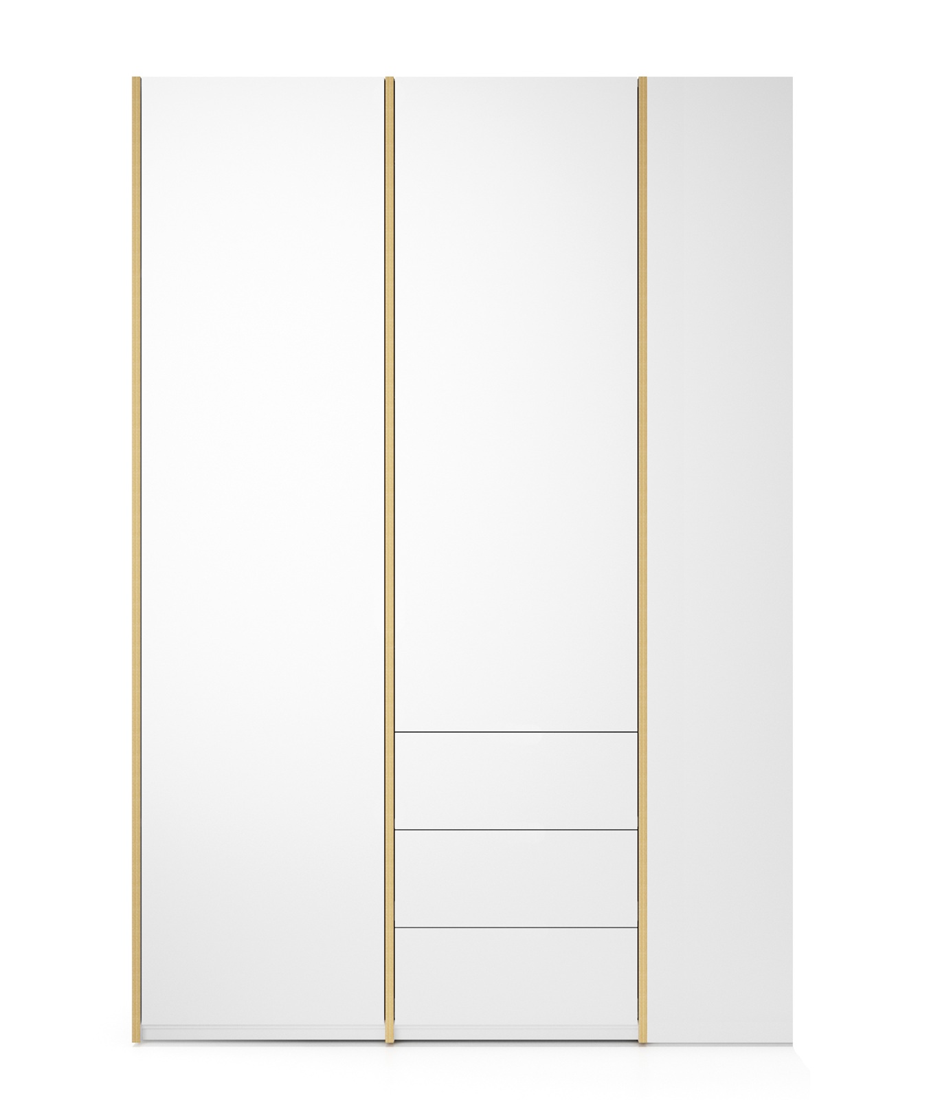 Armoire MODULAR PLUS Combinaison avec étagère annexe à droite et 3 tiroirs Müller Möbelwerkstätten