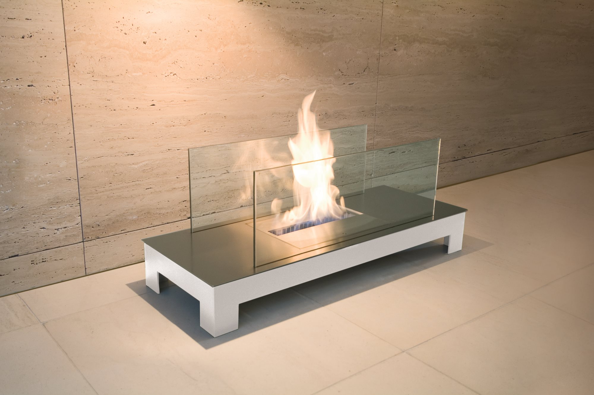 Floor Flame Cheminée Éthanol Radius